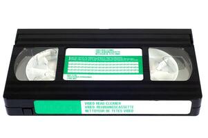 Video cassette  on white photo