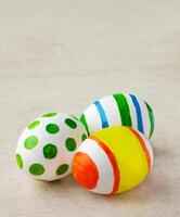 Painted easter eggs photo