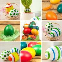 Easter eggs theme photo