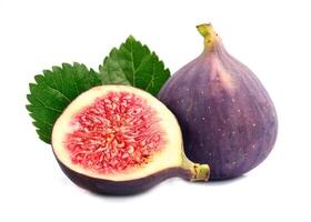 Fresh figs fruits on white backgrounds. Healthy food photo