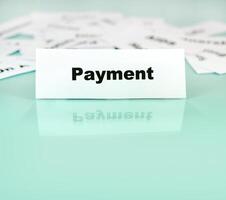 Payment word sign photo