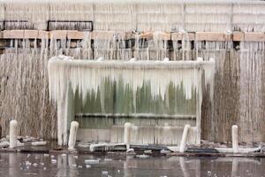 Frozen bus -stop photo