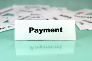Payment word sign photo