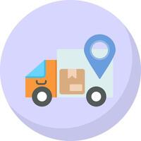 Delivery Status Flat Bubble Icon vector