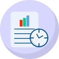 Productivity Flat Bubble Icon vector