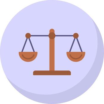 Scale Flat Bubble Icon vector