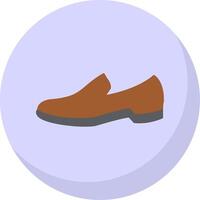 Shoes Flat Bubble Icon vector