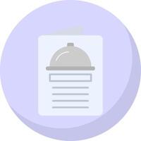 Menu Flat Bubble Icon vector