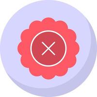 Reject Flat Bubble Icon vector