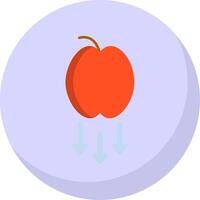 Gravity Flat Bubble Icon vector