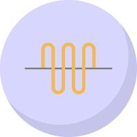 Audio Wave Flat Bubble Icon vector