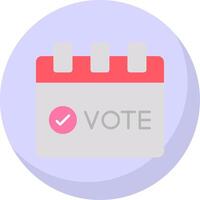Elections Flat Bubble Icon vector