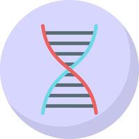 DNA Flat Bubble Icon vector