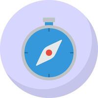 Compass Flat Bubble Icon vector