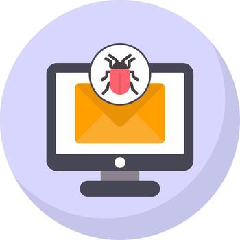 depurar plano burbuja icono vector