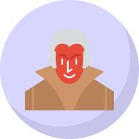 Evil Flat Bubble Icon vector