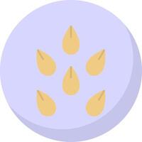 Seeds Flat Bubble Icon vector