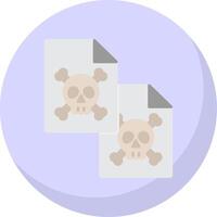 Duplicate Flat Bubble Icon vector