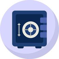 Safety Box Flat Bubble Icon vector