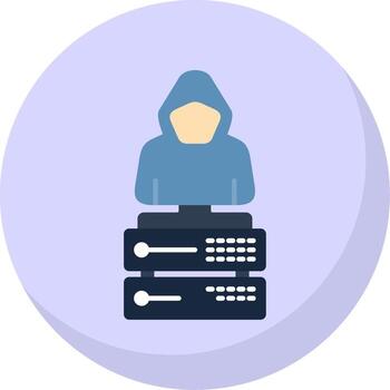 Data Flat Bubble Icon vector