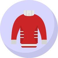 Sweater Flat Bubble Icon vector