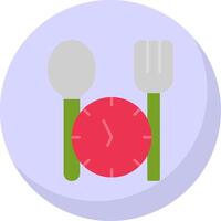 Fasting Flat Bubble Icon vector