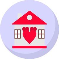 Sweet Home Flat Bubble Icon vector