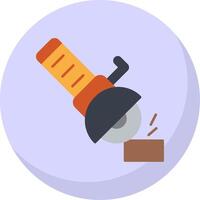 Grinder Flat Bubble Icon vector