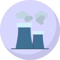 Air Pollution Flat Bubble Icon vector