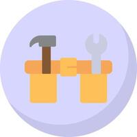 Work Belt Flat Bubble Icon vector