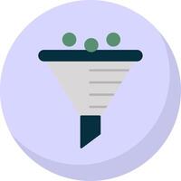 Funnel Flat Bubble Icon vector