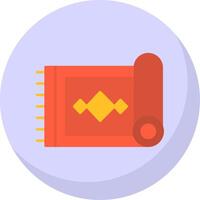 Carpet Flat Bubble Icon vector