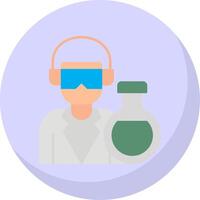 Chemist Flat Bubble Icon vector