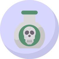 Poison Flat Bubble Icon vector