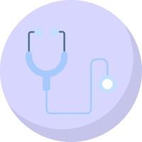 Stethoscope Flat Bubble Icon vector