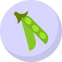 Peas Flat Bubble Icon vector