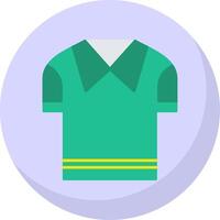 Casual Shirt Flat Bubble Icon vector