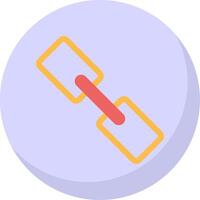 Link Flat Bubble Icon vector