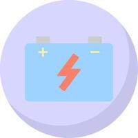 Energy Flat Bubble Icon vector