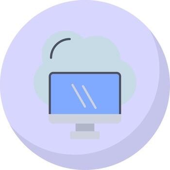 informática plano burbuja icono vector