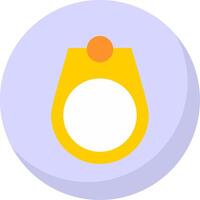 Mens Ring Flat Bubble Icon vector