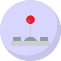 Joystick Flat Bubble Icon vector