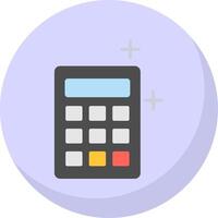 Calculator Flat Bubble Icon vector