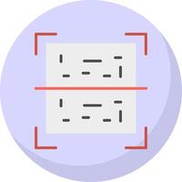 Qr Code Flat Bubble Icon vector
