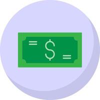 dinero plano burbuja icono vector