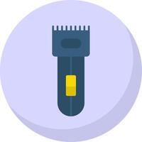 Electric Shaver Flat Bubble Icon vector