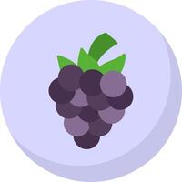 Blackberry Flat Bubble Icon vector