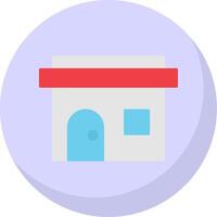 Post Office Flat Bubble Icon vector