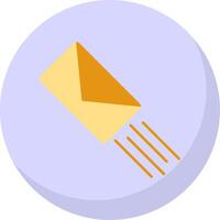 Express Mail Flat Bubble Icon vector