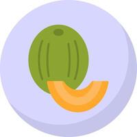 gotas de miel melón plano burbuja icono vector